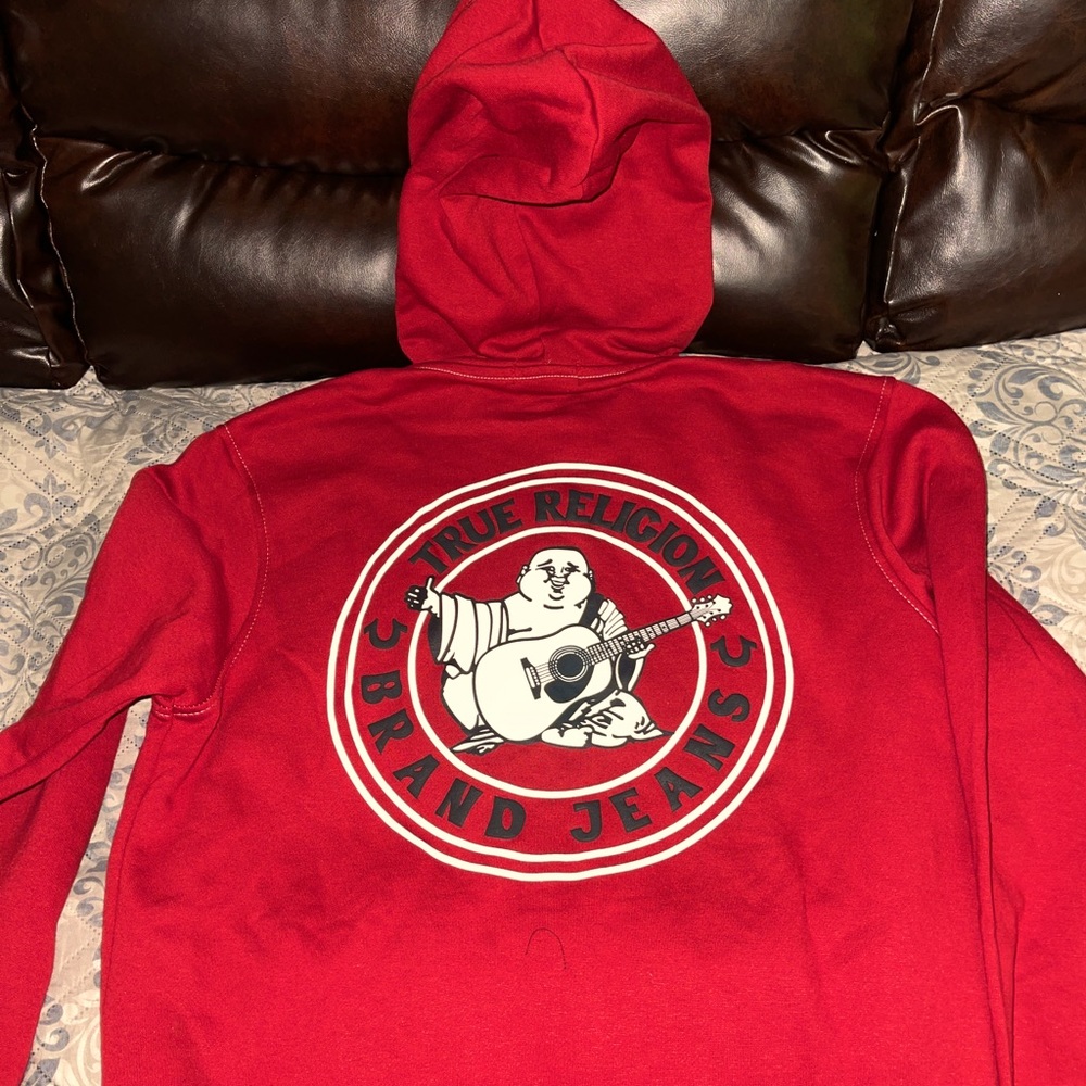 NWT OBO: True Religion Buddha Zip Up Red